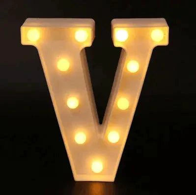 Mandotos luminous letter lights spelling out words, soft glowing LED signs for room decor or ambient lighting.