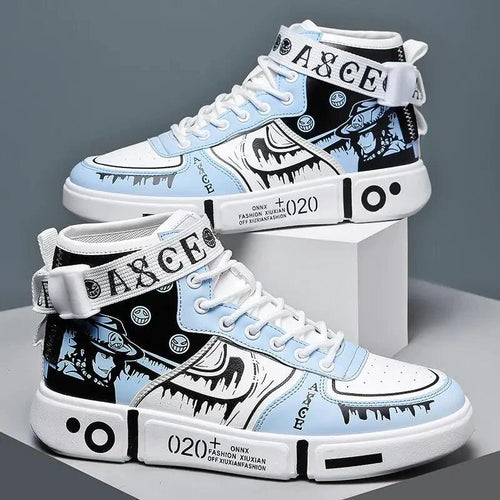 Mandotos Luxe Leather Sneakers featuring sleek design, white leather upper, and comfortable rubber sole.