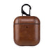 Mandotos luxury leather AirPod protector case with precise cutouts, designed for stylish and durable protection of wireless earbuds.