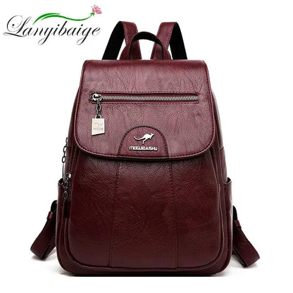 Mandotos luxury embossed leather backpack with sleek design, featuring textured surface and sturdy straps for stylish carrying.