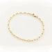 Handcrafted luxury gold chain bracelet by MANDOTOS with intricate link design and polished finish.