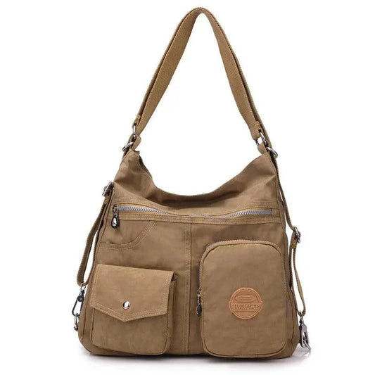 Mandotos luxury waterproof Bylon cloth handbag for women, large capacity crossbody and shoulder tote with stylish design.