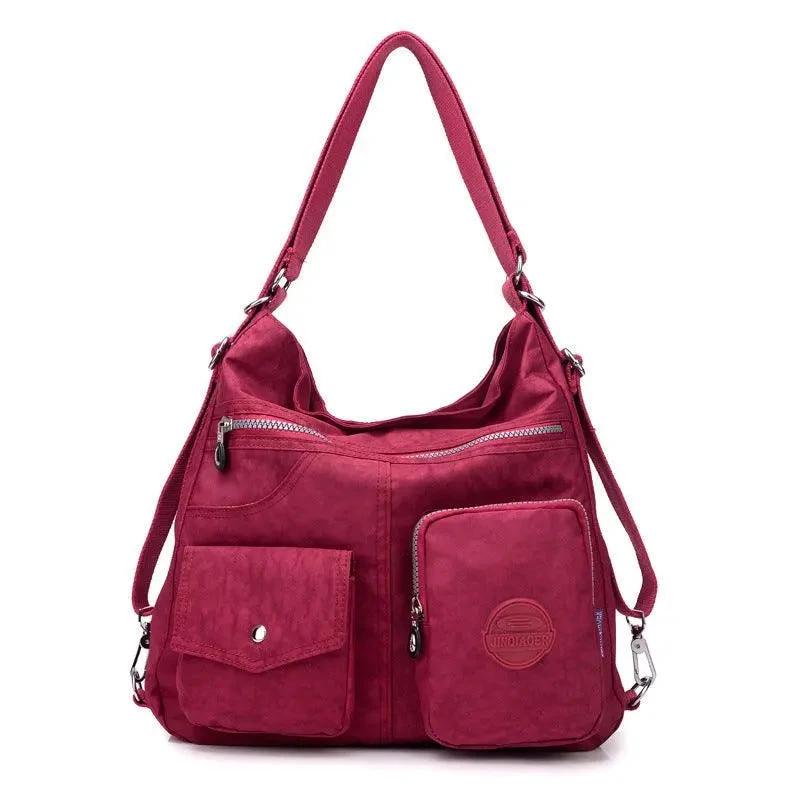 Mandotos luxury waterproof Bylon cloth crossbody handbag for women, large capacity shoulder tote with stylish design.