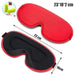 Luxury silk memory foam sleep mask by MANDOTOS, soft and comfortable for restful sleep, shown in close-up image.
