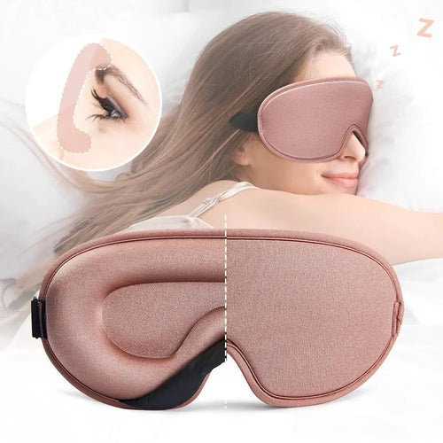 Mandotos luxury silk sleep mask with memory foam for comfortable, restful sleep, featuring smooth silk fabric and adjustable strap.
