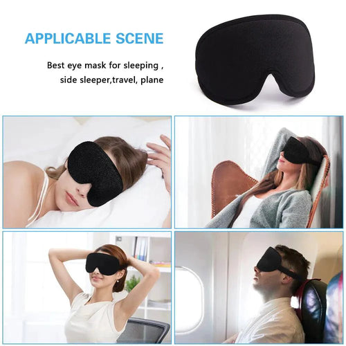 Mandotos luxury silk sleep mask with memory foam for comfortable, block-out sleep, featuring smooth silk fabric and adjustable strap.