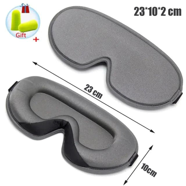Mandotos luxury silk sleep mask with memory foam for comfortable, restful sleep, featuring smooth silk material and adjustable strap