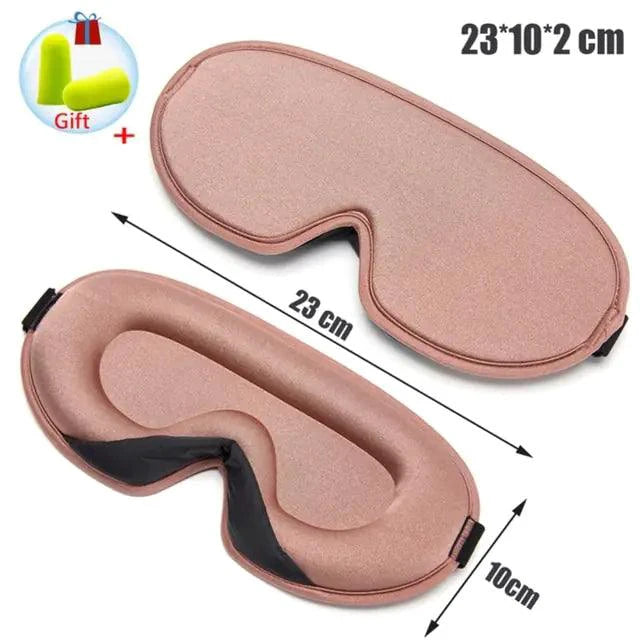 Mandotos luxury silk sleep mask with memory foam for comfortable, block-out sleep and relaxation.