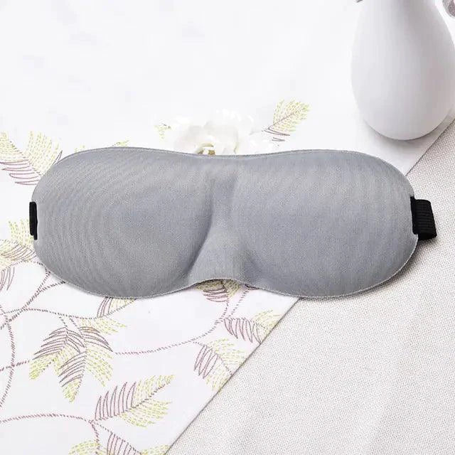 Luxury silk memory foam sleep mask by MANDOTOS, featuring soft fabric and contoured design for comfortable sleep relaxation.