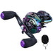 Mandotos MagnaCast precision fishing reel with metal body and ergonomic handle for smooth casting and reeling.