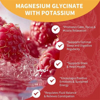 Mandotos Magnesium Glycinate Gummies for stress relief, relaxation, sleep support, memory, concentration, and muscle spasm relief.