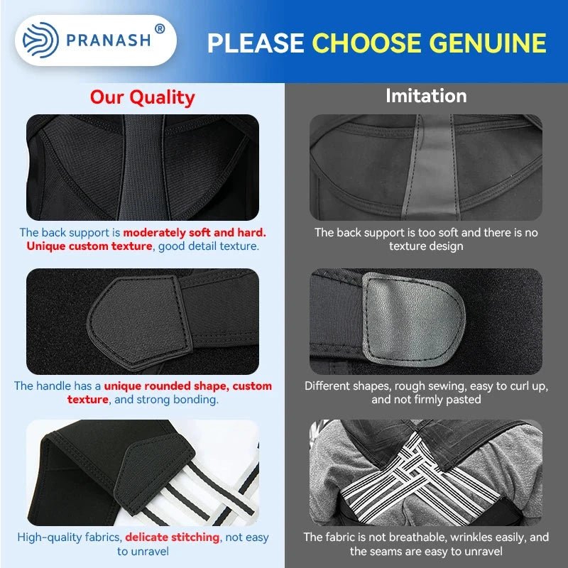 Mandotos adjustable back posture corrector belt for men and women, helping to relieve pain and prevent slouching.