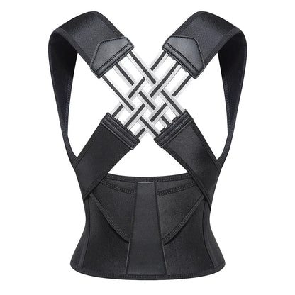 Mandotos adjustable back posture corrector belt for men and women, supporting good posture and relieving back pain.