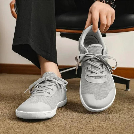 Mandotos men's breathable wide toe mesh running shoes with lightweight responsive sole for comfort and support during exercise