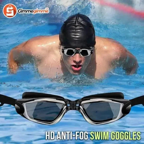 Mandotos ClearView HD swim goggles with clear lenses, adjustable straps, and a comfortable fit for swimming and water activities.