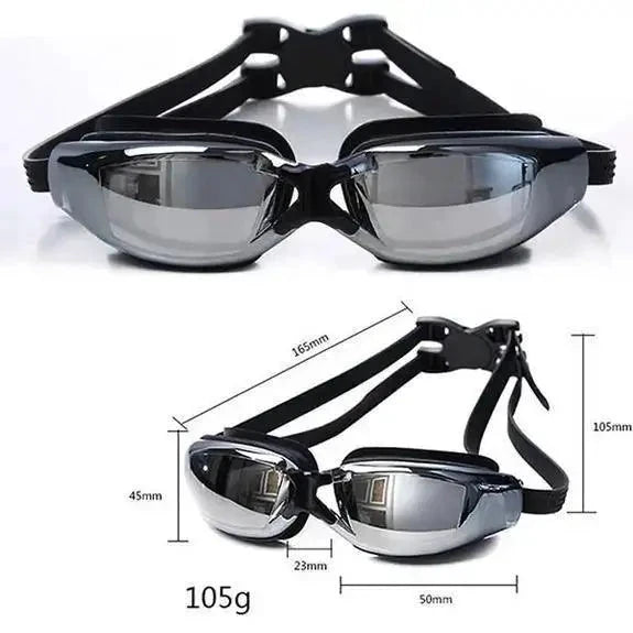 Mandotos ClearView HD swim goggles with clear lenses, comfortable fit, and adjustable straps for optimal swimming comfort.