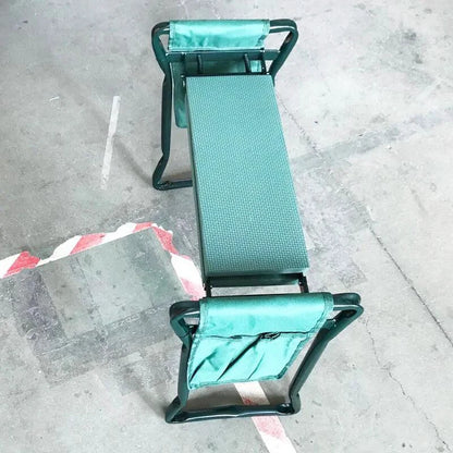 Mandotos Comfort Gardener Kneeler and Garden Stool with ergonomic foldable design for kneeling and back support during gardening.