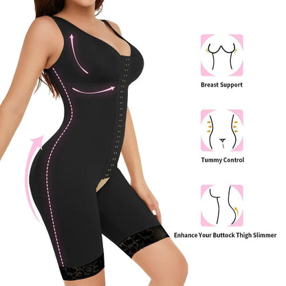 Mandotos core sculpting bodysuit with abdominal tightening and butt lift, designed to enhance curves and shape the body naturally.