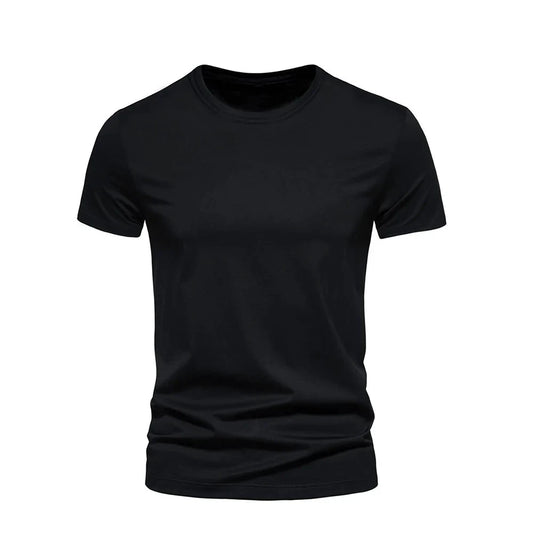 Mandotos cotton T-shirts pack of five, short sleeve O-neck casual oversize T-shirts for men and women, in various colors.
