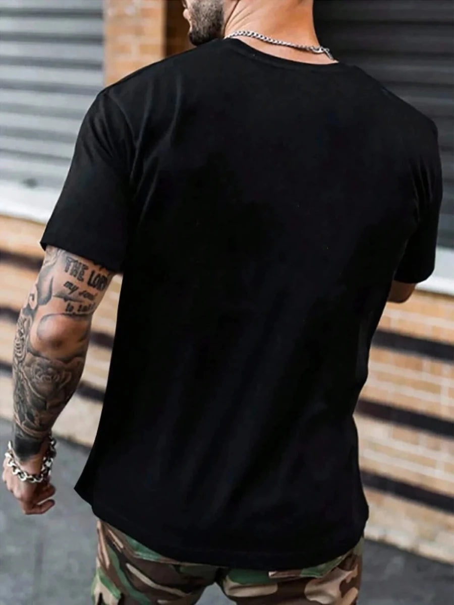 Set of five Mandotos cotton T-shirts, short sleeve, O-neck, casual oversize style for men and women, in various colors.