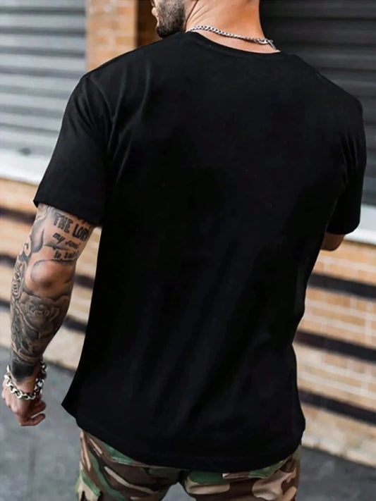 Set of five Mandotos cotton T-shirts, short sleeve, O-neck, casual oversize style for men and women, in various colors.