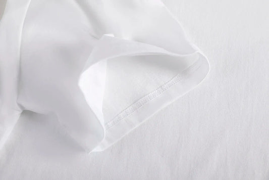 Five Mandotos cotton T-shirts in assorted colors, men's and women's short sleeve O-neck casual oversize basic shirts.