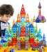 Mandotos Creative Magnet Constructors magnetic building blocks for STEM learning, showing colorful geometric shapes and assembled structures.