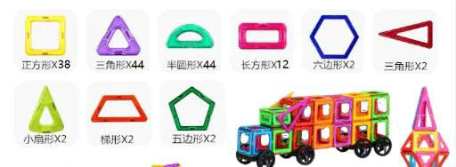 Mandotos Creative Magnet Constructors magnetic building blocks set for STEM education and creative construction activities.
