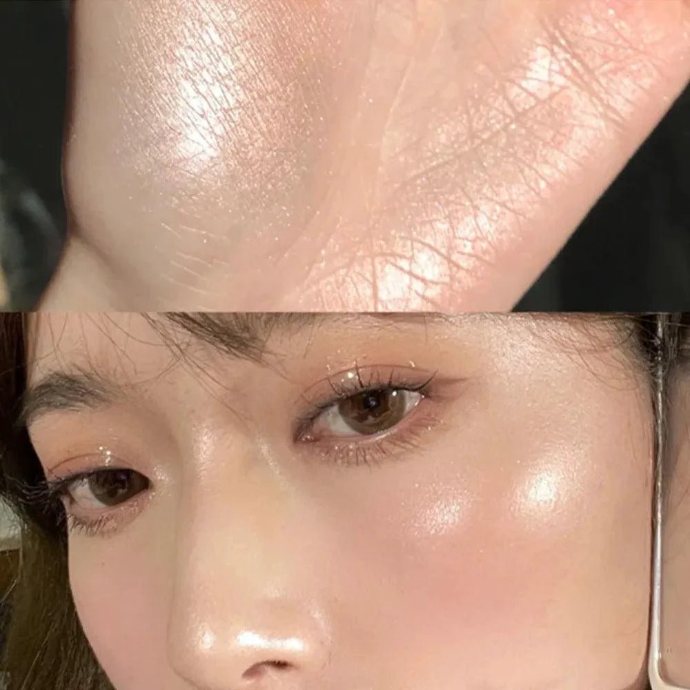 Mandotos matte eyeshadow stick with white eyeliner, silver shimmer highlighter, cream formula, suitable for versatile eye makeup.