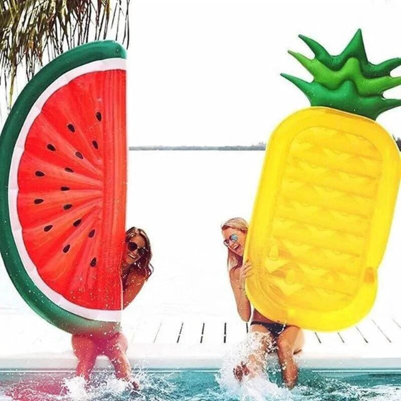 Mandotos Mega Pool Party Float in vibrant colors, large inflatable float for pool parties and relaxation.