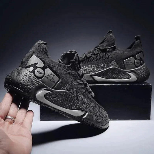 Mandotos men's athletic trainer shoes featuring breathable mesh upper, cushioned sole, and supportive design for sports and active wear.