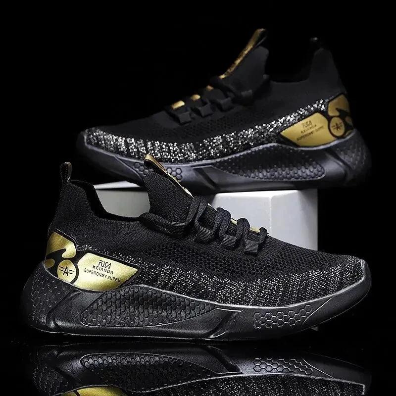 Men's athletic trainer shoes by MANDOTOS with breathable mesh and supportive soles, designed for active sports and workouts.