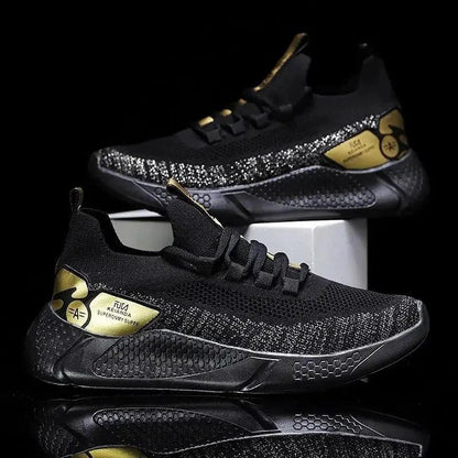 Men's athletic trainer shoes by MANDOTOS with breathable mesh and supportive soles, designed for active sports and workouts.