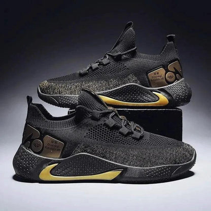 Men's athletic trainer shoes by MANDOTOS featuring breathable mesh upper and cushioned sole for active wear.