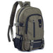 Mandotos men's canvas backpack with multiple compartments and adjustable straps, ideal for students and everyday use.