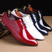 Men's MANDOTOS business casual leather dress shoes featuring sleek design and polished finish.