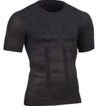 Mandotos men's contour shaper vest displayed on a mannequin, featuring a snug fit and smooth fabric for shaping and support.