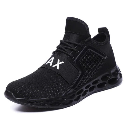 Mandotos men's cushioned running shoes with breathable mesh upper and supportive sole for comfort and performance.