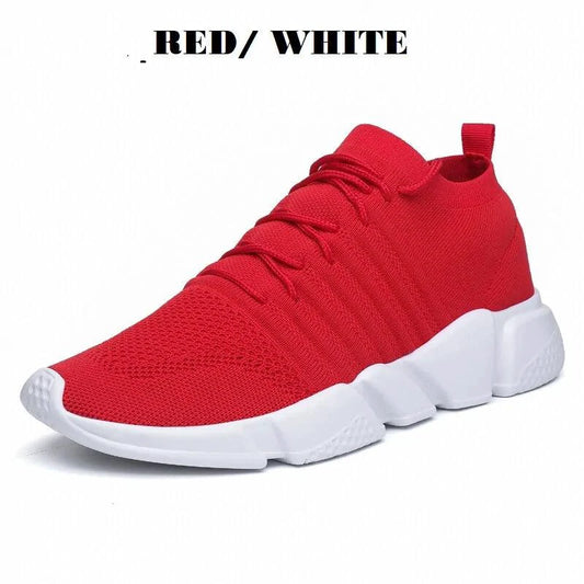 Men's cushioned running shoes by MANDOTOS with breathable mesh upper and supportive sole for comfort and performance.