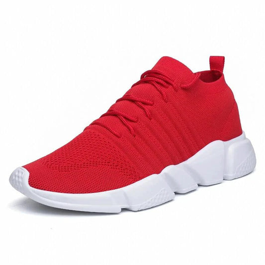 Men's cushioned running shoes by Mandotos with supportive design and breathable material for comfort and performance.