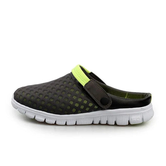 Men's cushioned running shoes by MANDOTOS, featuring breathable mesh and supportive design for comfort and performance.