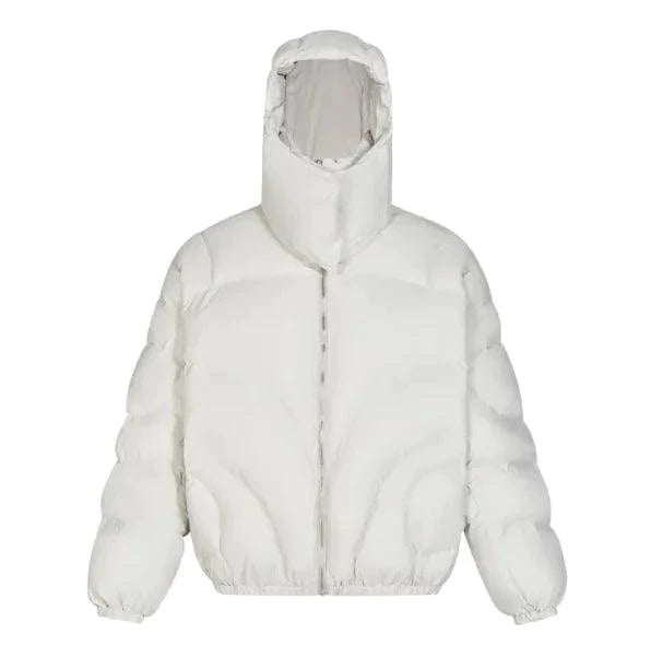 Men's MANDOTOS cotton padded coat with a detachable hood, featuring a warm, stylish design perfect for cold weather.