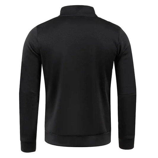 Men's half zipper turtleneck sweatshirt by MANDOTOS, cozy and stylish for fall, shown in a neutral color with a relaxed fit.