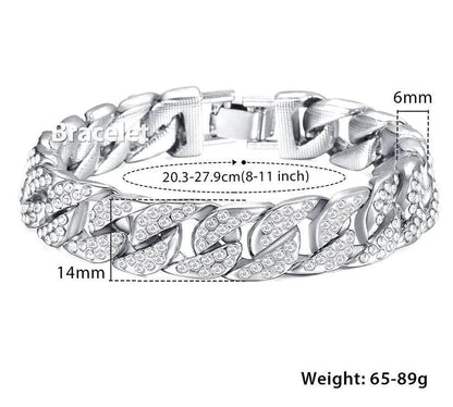 Men's gold chain bracelet by MANDOTOS featuring a sleek, luxurious design with polished links for a stylish accessory.