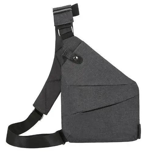 Men's multifunctional shoulder bag by MANDOTOS, sports chest pack with multiple compartments and adjustable strap.