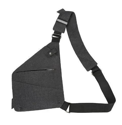 Men's multifunctional shoulder bag by MANDOTOS, sporty chest pack with multiple compartments and adjustable strap.