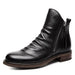 Men's premium leather Martin boots by MANDOTOS featuring classic lace-up design and durable leather construction.