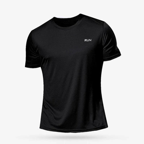 Men's MANDOTOS quick dry compression fitness T-shirt, lightweight athletic shirt designed for active wear and moisture-wicking comfort.