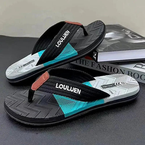 Men's elegant MANDOTOS comfort sandal with leather straps and cushioned sole, ideal for casual or dressy summer wear.