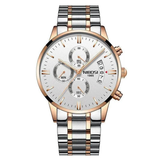 Mandotos men's stylish watch from the timepiece collection with a sleek metal band and modern dial design.